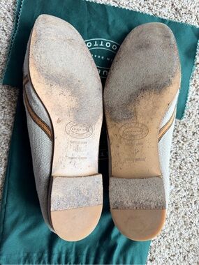 Stubbs & Wootton Beige and Brown Loafers